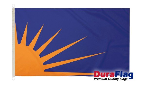 DuraFlag® Sunburst Blue and Orange Premium Quality